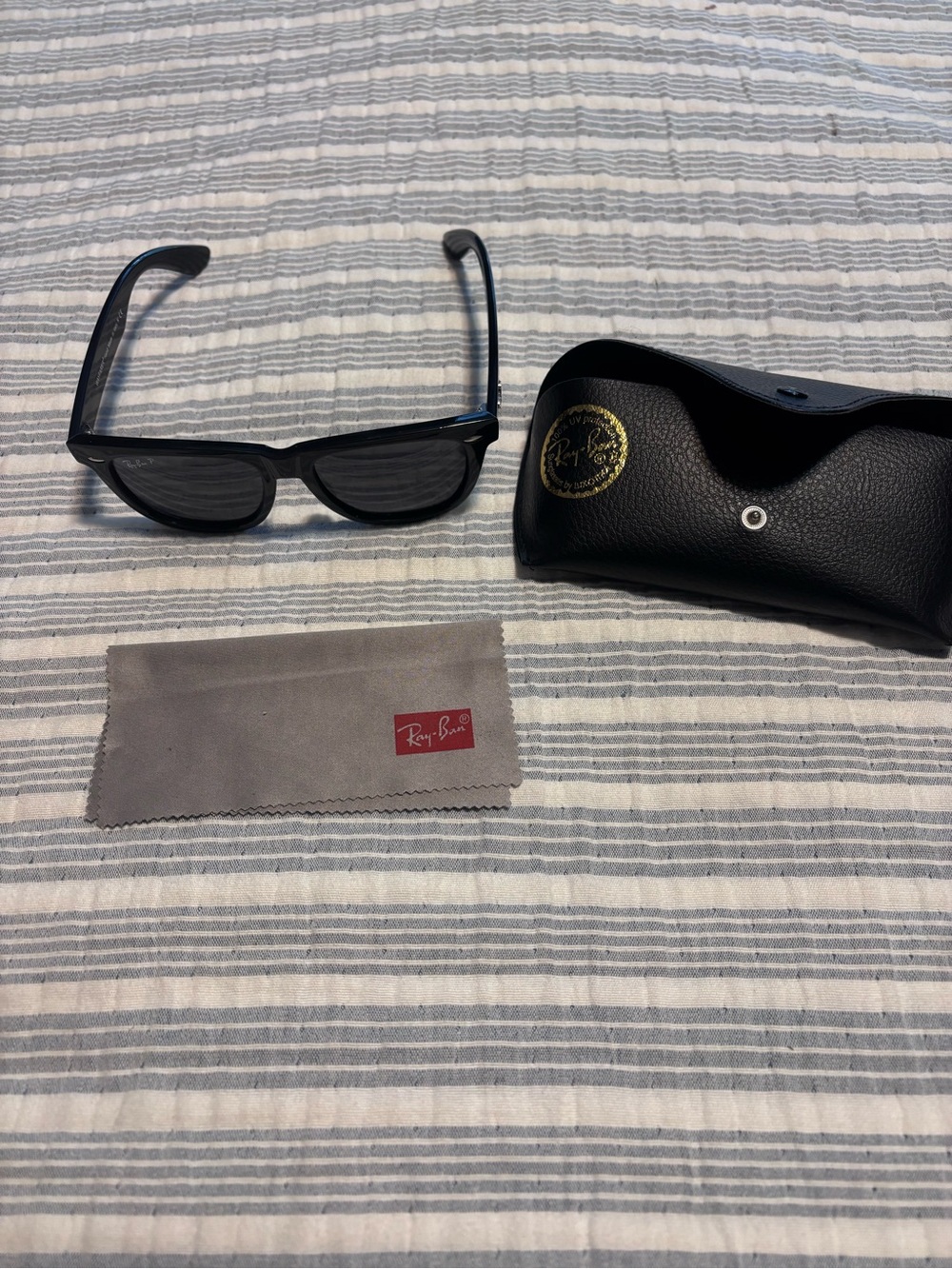 Ray-Ban Black Wayfarer Polarized Sunglasses